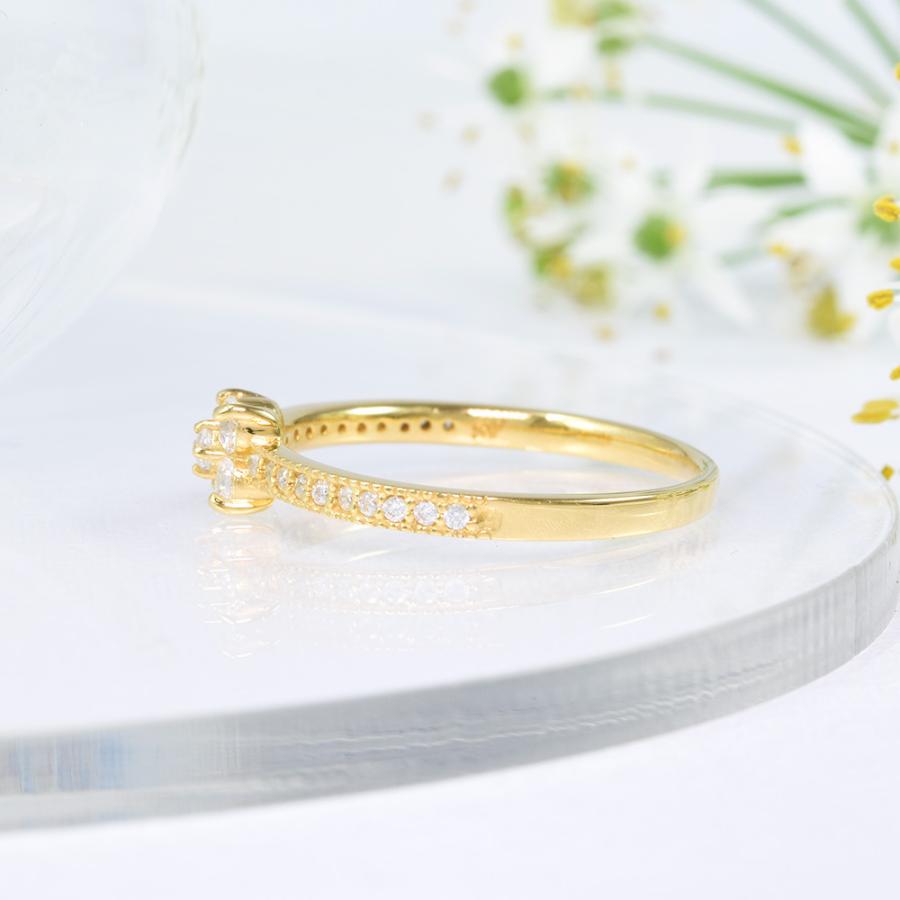 リング 大人フラワー パヴェ SV925 CG070CIBS-YR-078 : kyfactory