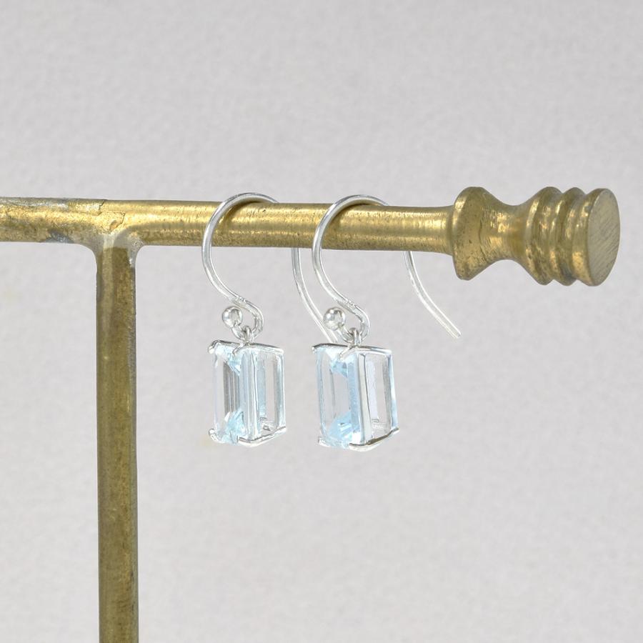 ピアス 大粒 アクアマリン SV925 CG084CIBS-YPG-147 : kyfactory