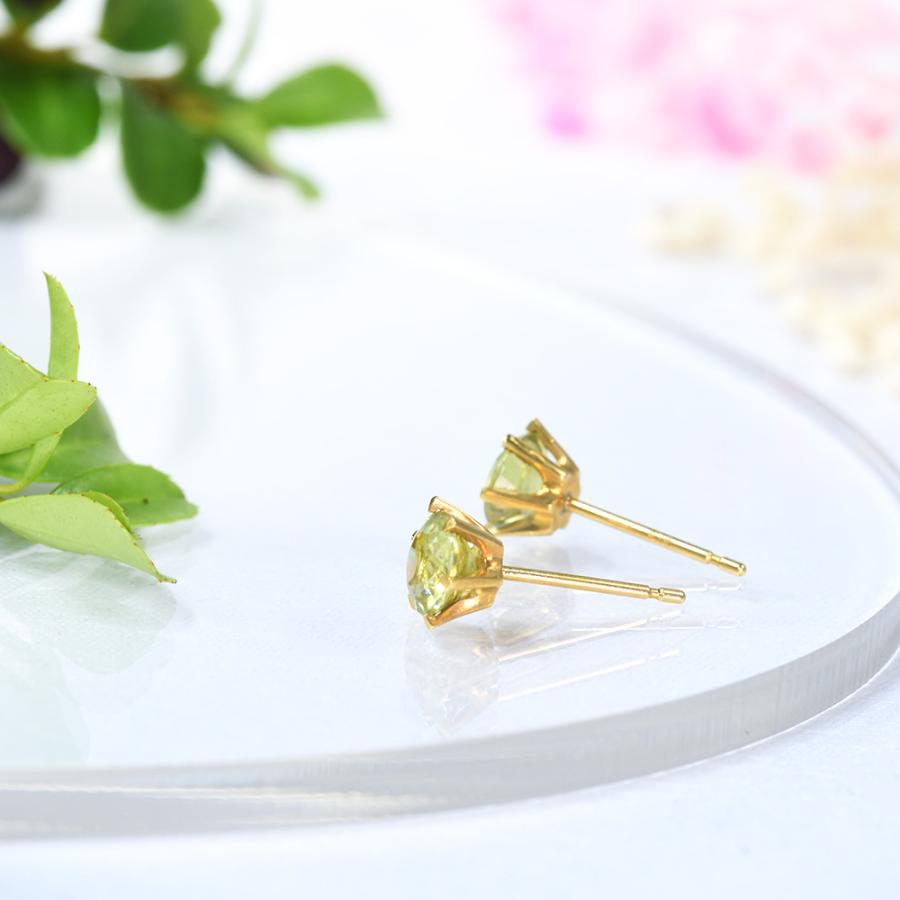 ピアス スフェーン K18イエローゴールド CG098CIBS-YE-003