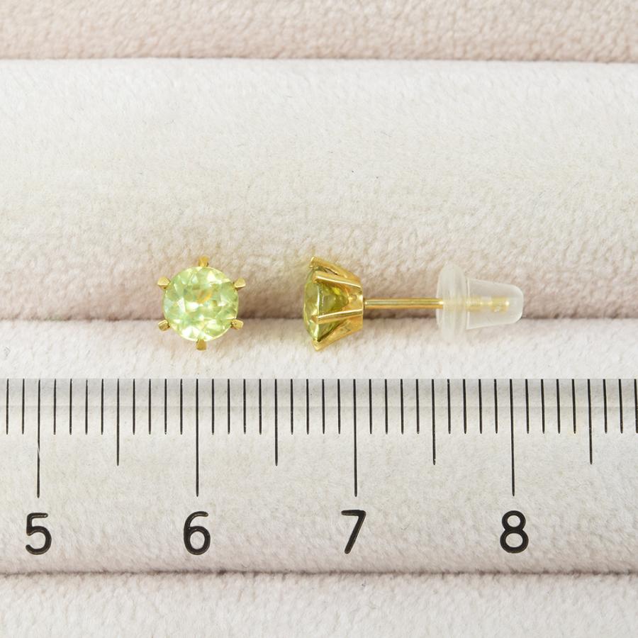 K18・スフェーン・ピアス②・片耳用 K18 スフェーン ピアス BP056-28 | iichi 日々の暮らしを