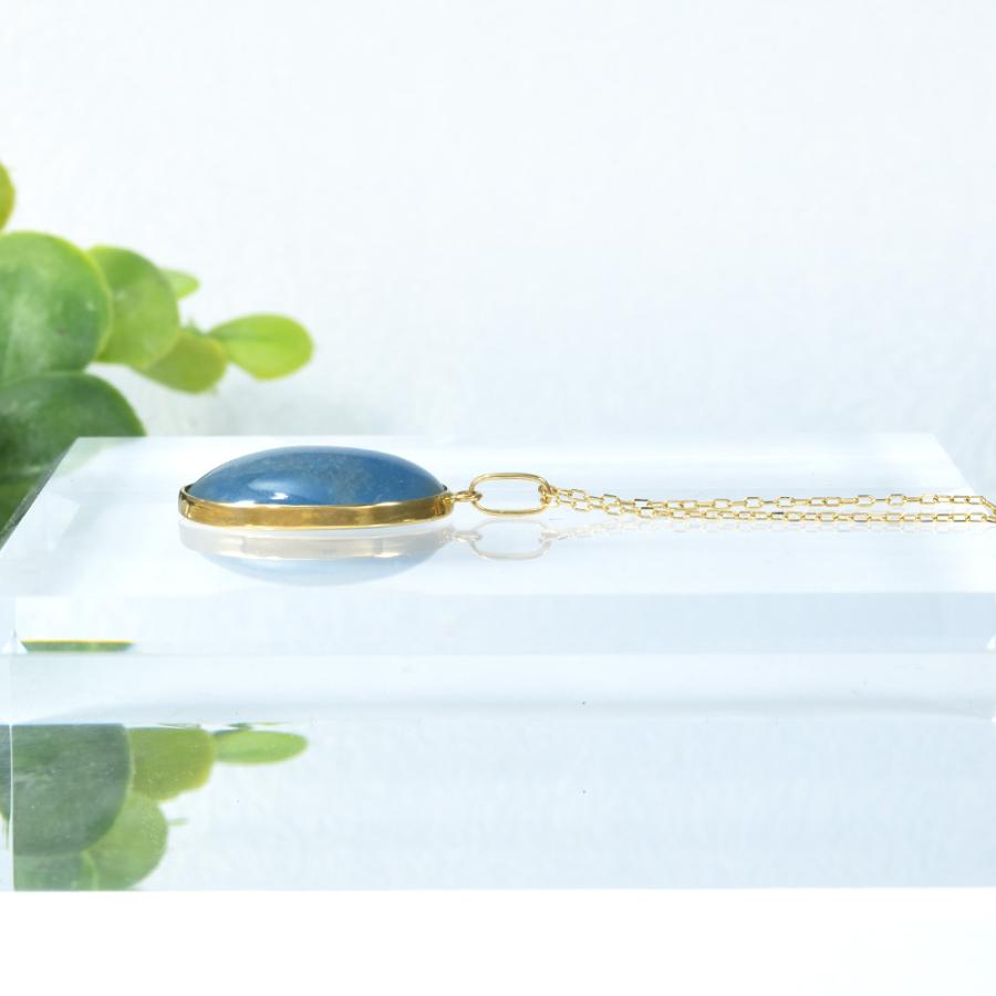 ペンダント ヘッド ブルークォーツ K18イエローゴールド CI007CIBSN