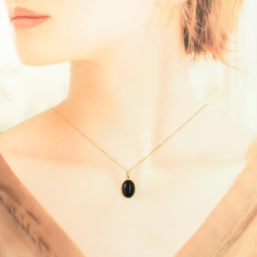 ペンダント ヘッド オニキス K18イエローゴールド CI008CIBSN