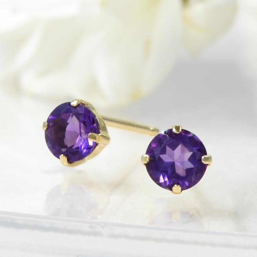 ピアス アメシスト K18ゴールド CK059CIBSN : kyfactory - 通販