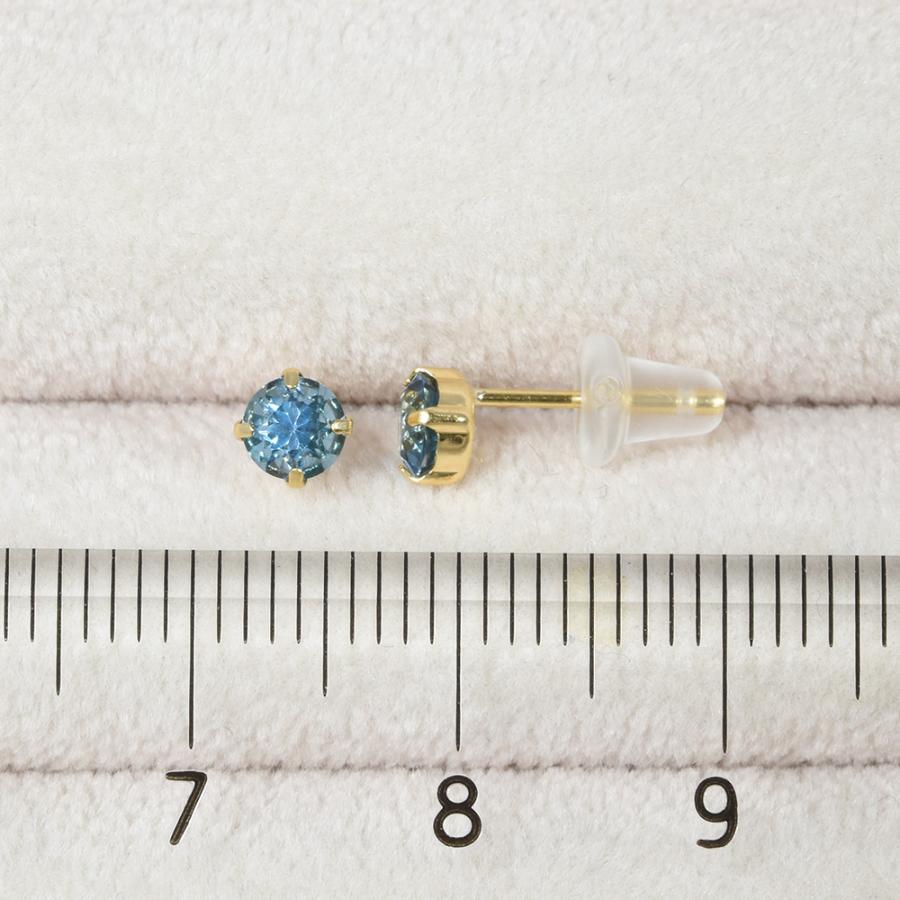 ピアス ロンドンブルートパーズ K18ゴールド CK060CIBSN : kyfactory