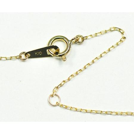 K10 カットアズキチェーン ネックレス 約40cm 線径0.24mm K10