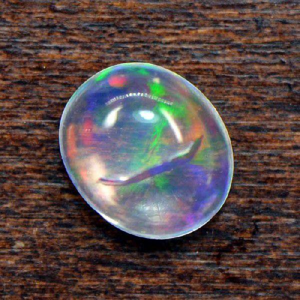 メキシコオパール ウォーターオパール 赤.緑.青 0.89ct カボション S 