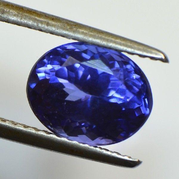 【鑑別書付】濃色　タンザナイト　オーバルカット 2.96ct　AAAAA+　S-D053 《即納》の画像