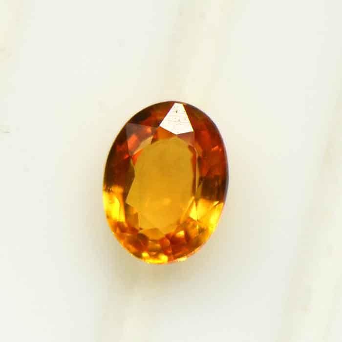オレンジ　サファイア　AAA　0.26ct　S-E041　《即納》