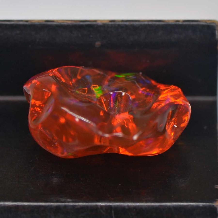 メキシコファイアーオパール 青・緑　7.28ct　バロック　S-F016　《即納》の画像