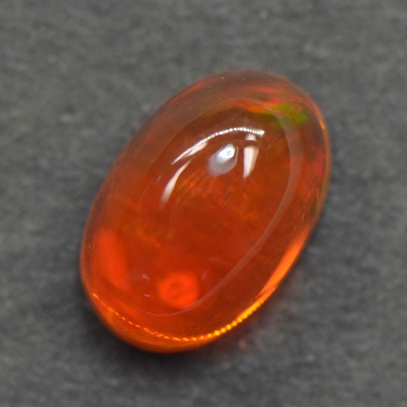 メキシコファイアーオパール 赤.緑 1.54ct カボション S-G023 《即納 