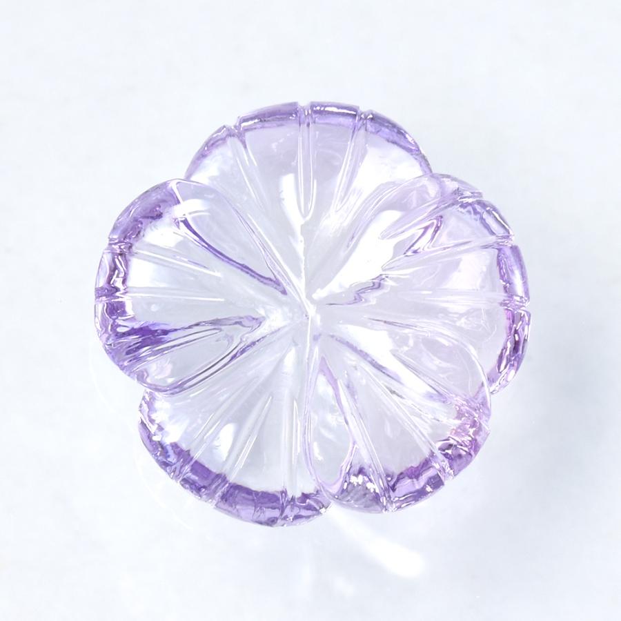 ルース アメシスト フラワーカット 天然石 2月誕生石 アメジスト