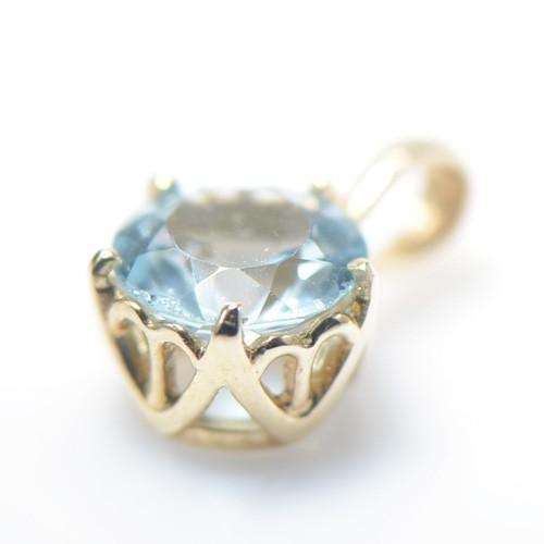 ペンダント ヘッド スカイブルートパーズ K10ゴールド セイス BZ084-28