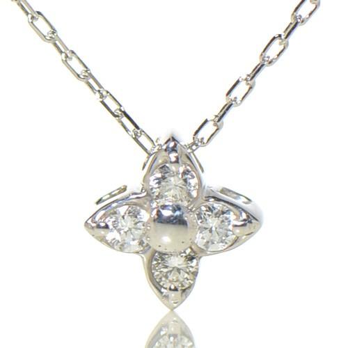 ペンダント　ホワイトダイヤモンド K18ホワイトゴールド ブルエ BZ094 ネックレス