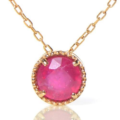 ペンダント　ルビー K18ゴールド ロンド CC040CI-YPG-108