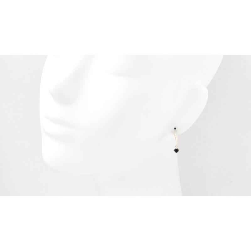 Liias 10k ピアスチャーム 楽天市場】オニキス ピアス チャーム K10イエローゴールドカレ