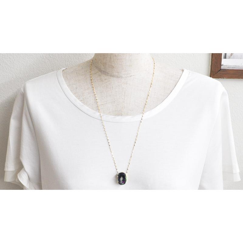 ペンダント ヘッド ミスティックトパーズ 15×20mm 大粒 K18イエロー 
