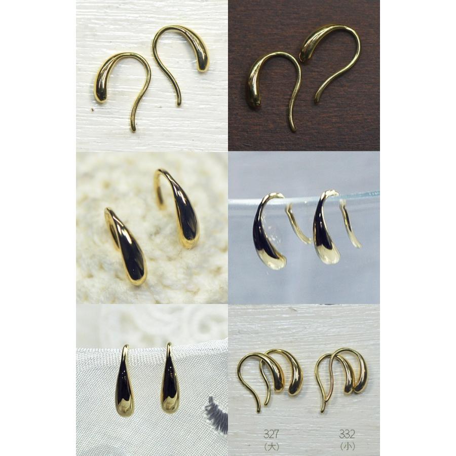 地金＊プラチナ【ティアドロップピアス】Pt900 フックタイプ