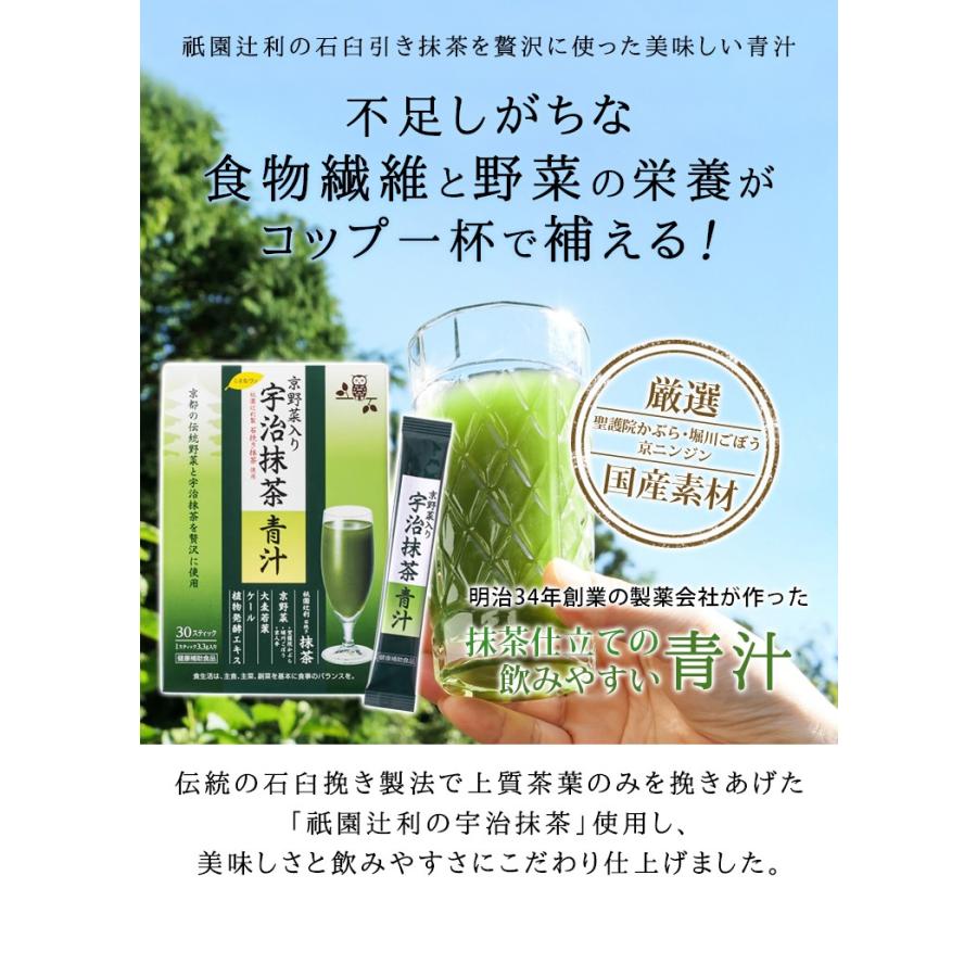 青汁　爽快　2箱　京都宇治抹茶仕立て　乳酸菌　ラクトフェリン　定価14,688円 京都宇治抹茶仕立て 国産青汁爽快90包 乳酸球菌