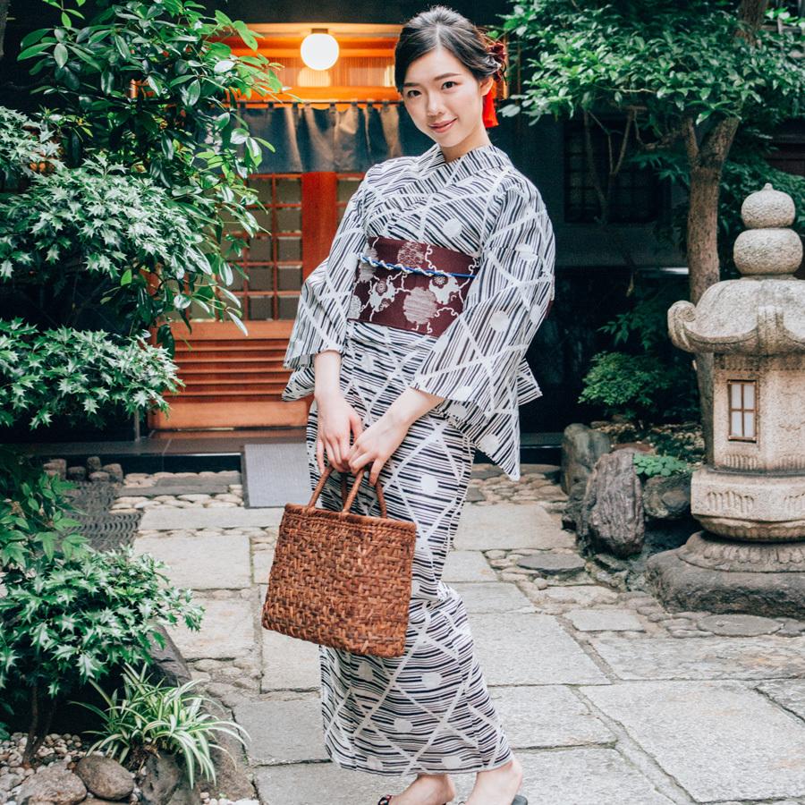 大人ゆかた◆最高級【綿麻浴 衣】幾何学麻の葉モダン浴衣◆ ゆかた単品です 大人ゆかた◇最高級【綿麻浴 衣】幾何学麻の葉モダン浴衣◇ ゆかた