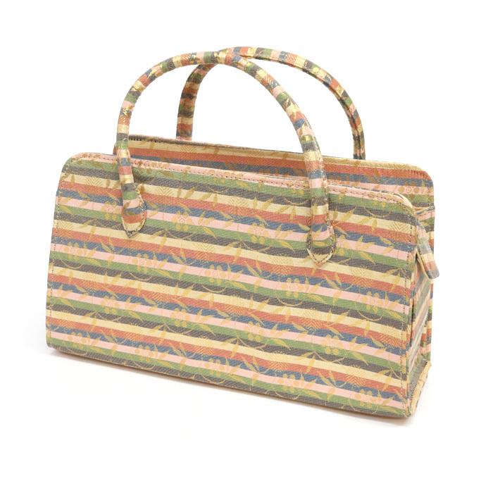 正絹経錦(たてにしき)利休和装バッグ(西陣織) 西陣織 利休バッグ No.1 和装