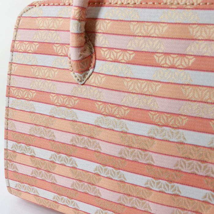 訳あり】【京都西陣生地】利休バッグ（08A047）金襴 縞 文様 和装