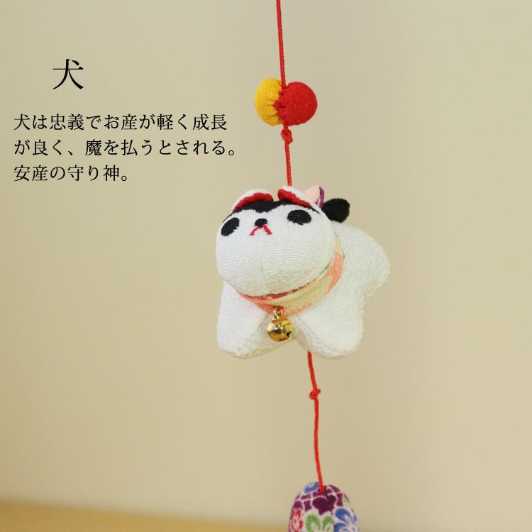 モチーフ一本つるし飾り つるし雛 5個つるし10本セット 長さ約60cm