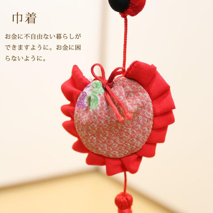 一本つるし飾り つるし雛 〜まり〜 [7H] 7個つるし 長さ約78cm