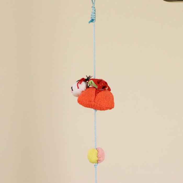 モチーフ一本つるし飾り 赤ちゃんつるし 〜小槌〜 [SE] 5個つるし 長