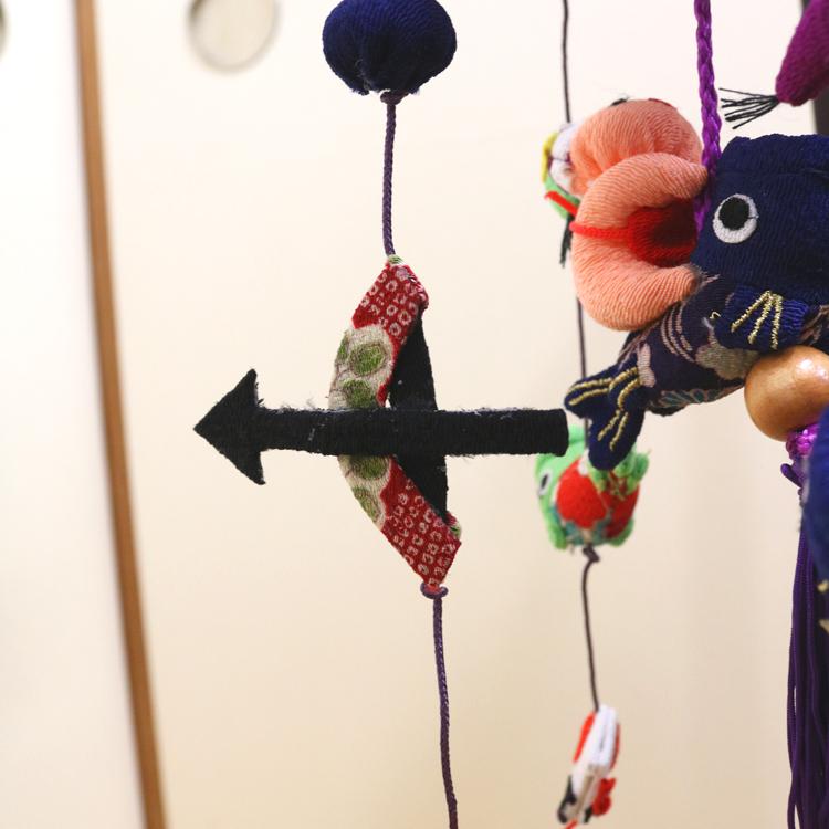 卓上ミニ鯉のぼり [LY-ZS] 室内鯉 長さ約35cm つるし飾り つるし