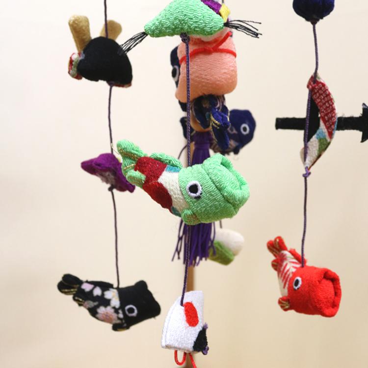 卓上ミニ鯉のぼり [LY-ZS] 室内鯉 長さ約35cm つるし飾り つるし雛 雛