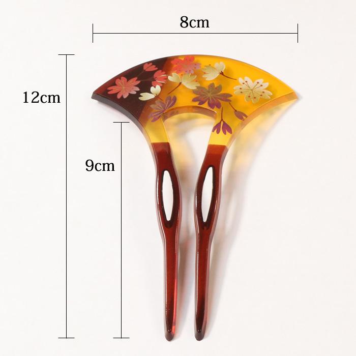 かんざし 簪 [08] バチ型 髪飾り 髪留め 和装小物 着物 和服 山吹