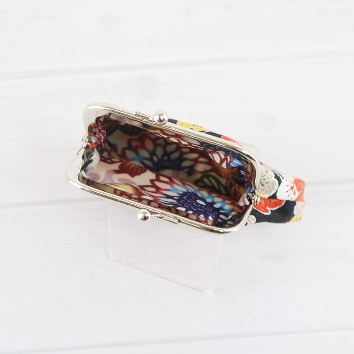 がま口 ミニポーチ [#54a] ケース 財布 小物入れ 小銭入れ 花柄 和雑貨