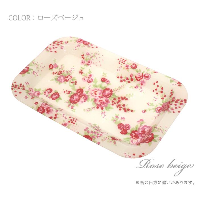 訳あり】[AC-03C] アクリル トレー コトネ 琴音 長方形 花柄 水玉