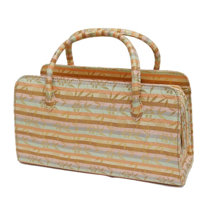 【匿名配送・新品・未使用】 利休バッグ　西陣織　本金　正絹　バッグ　バック 西陣織 利休バッグ No.5 和装バッグ さんび 京都 日本製