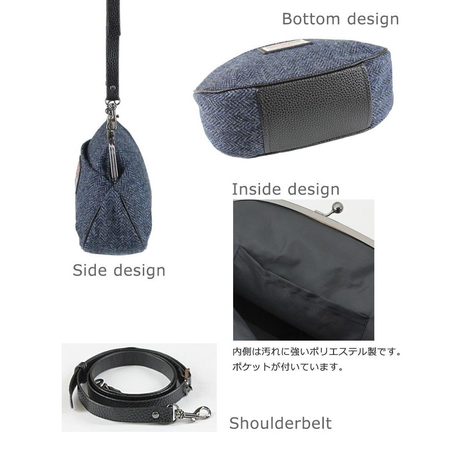 HARRIS TWEED（ハリスツイード） 【限定生産品】[017PA-BK] がま口
