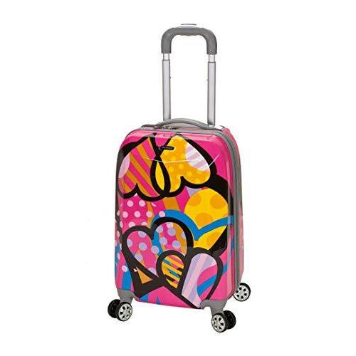 ファッション Rockland Vision Hardside Spinner Wheel Luggage%ECMA%Love%ECMA%Carry-On 20-Inch ソフトタイプスーツケース