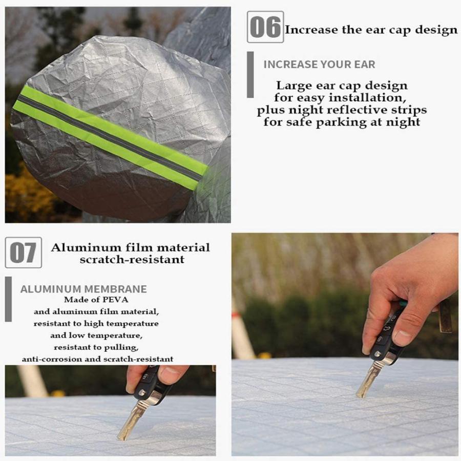 超新作 フルカーカバー カラスムス普通車プラス木綿雨 防氷車カバー耐雪防塵耐傷車カバーサポート自動車室内外装用カスタムカーウェア タープテント Lifeinlacruz Com