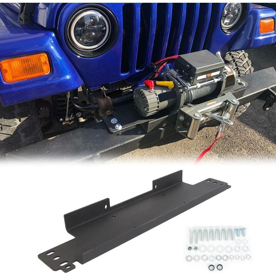 ウインチ取り付けマウントプレートフィット1987 06ジープラングラーyj Tj 100ポンド容量 B0vys8hl Kyo Quality 通販 Yahoo ショッピング