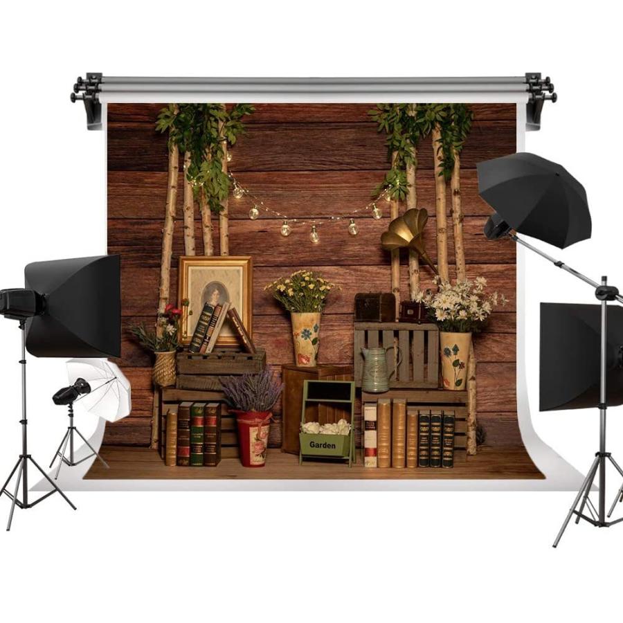 購入特典有り Kate 10 X 10フィート 3 X 3 Mの茶色の木の壁の背景花背景本の写真屋内での写真学校に戻る写真スタジオの背景 最新のトレンドファッション Gts Edu Gh