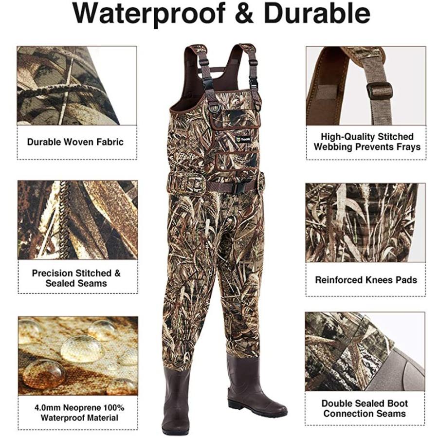 新発売の TIDEWE チェストウェーダー ブーツハンガー付き メンズ Realtree MAX5 迷彩 防水 釣り ブーツフット ウェーダー ネオプレンチェストウェーダー ハンティン offsportswear.com 新発売の TIDEWE チェストウェーダー ブーツハンガー付き メンズ Realtree MAX5 迷彩 防水 釣り ブーツフット ウェーダー ネオプレンチェストウェーダー ハンティン offsportswear.com