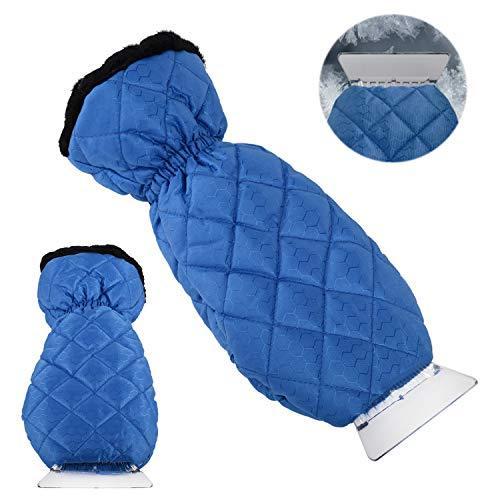 Nostify 防水アイス スノースクレーパーミット 自宅 車のフロントガラス用 冬用暖かいフリース手袋付き 雪かきスコップ Myleet Com