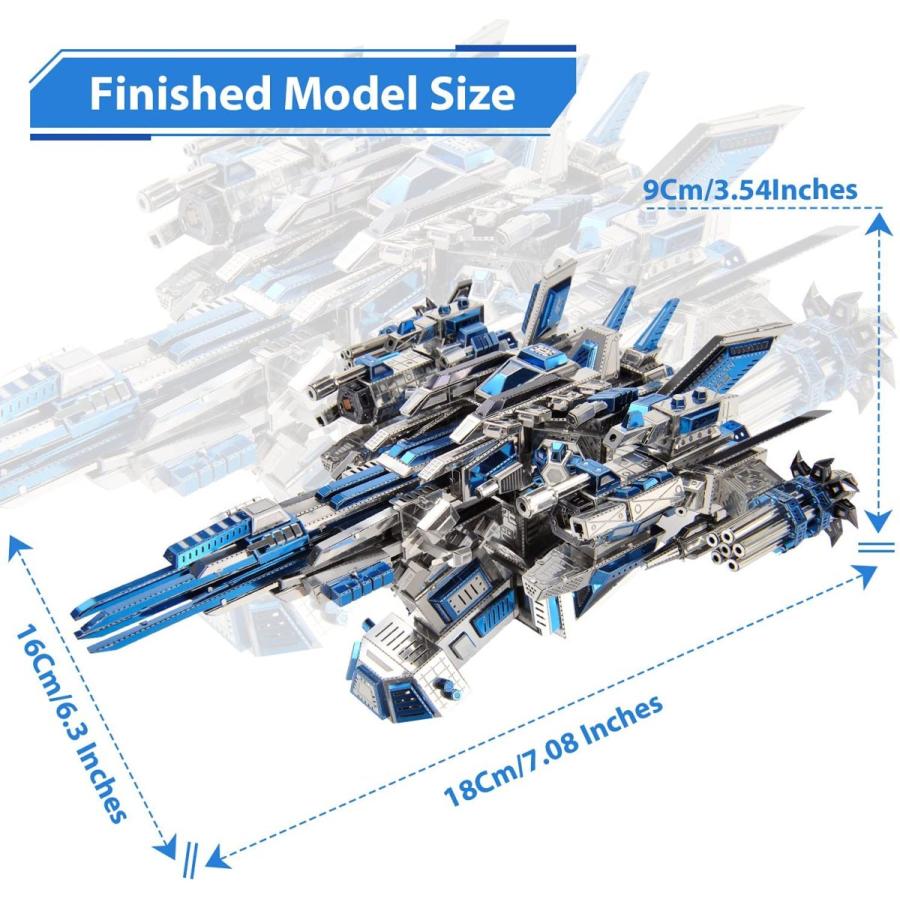 おすすめネット 脳の体操 レーザーカット 3dメタルパズルモデル組み立てキット Diyジグソーパズル D030 宇宙クラフト 1 メカニカルパイロット マイクロワールド ジグソーパズル