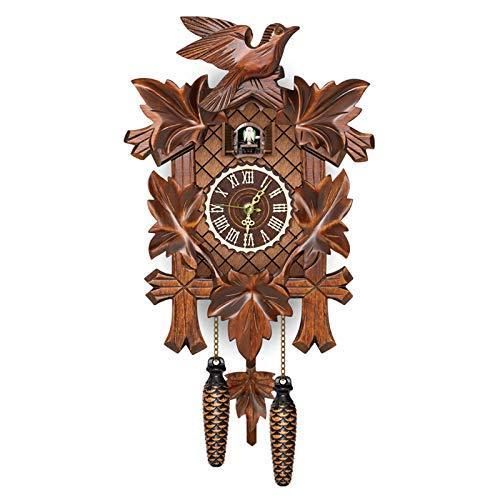本物の CHHY ドイツ ブラック フォレスト カッコー 時計 レトロ 北欧スタイル 木製 壁 カッコー 時計 リビングルーム 装飾 ヴィンテージ 木製 屋内 壁掛け時計 揺 掛け時計、壁掛け時計