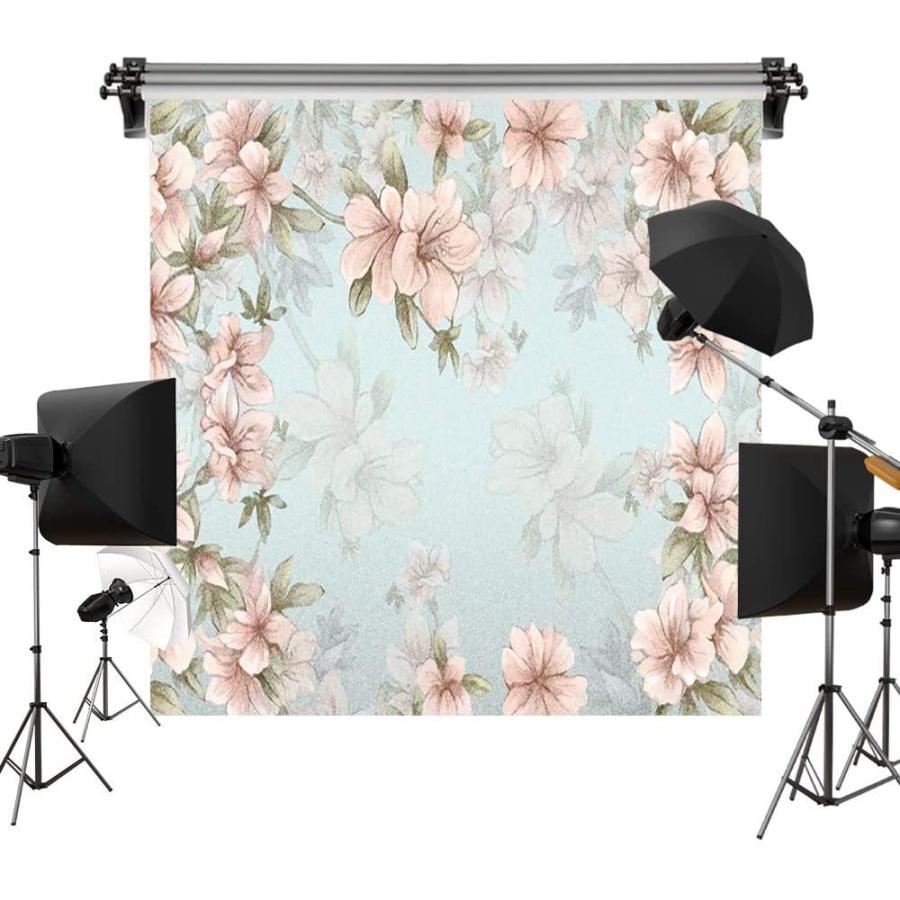 500円引きクーポン X 10 Kate 10フィート 3 M花テクスチャスタイル背景色ライトブルー背景色写真撮影スタジオの小道具 3 X 背景 布 バックペーパー