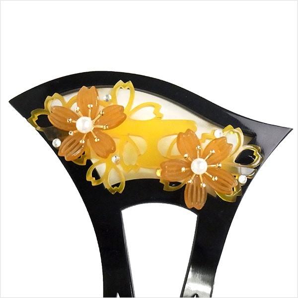 かんざし 簪 和装 髪飾り 花しおり ばち型かんざし 桜模様