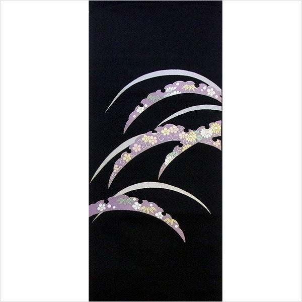 名古屋帯 正絹 黒 芝草 〜露芝模様〜 ブラック 京玉響 西陣織 名古屋帯 正絹 黒 芝草 〜露芝模様〜 ブラック 京玉響 西陣織