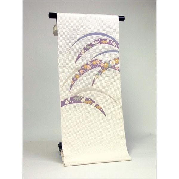 名古屋帯　正絹　南天　薄クリーム 開き名古屋帯 逸品 落款 うさぎ 南天 クリーム 正絹 【中古】 - メルカリ