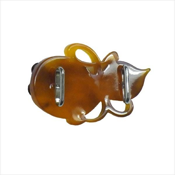 帯留め 帯留 三分紐 ひょうたん 茶 花しおり 瓢箪 : 名古屋帯と半幅帯