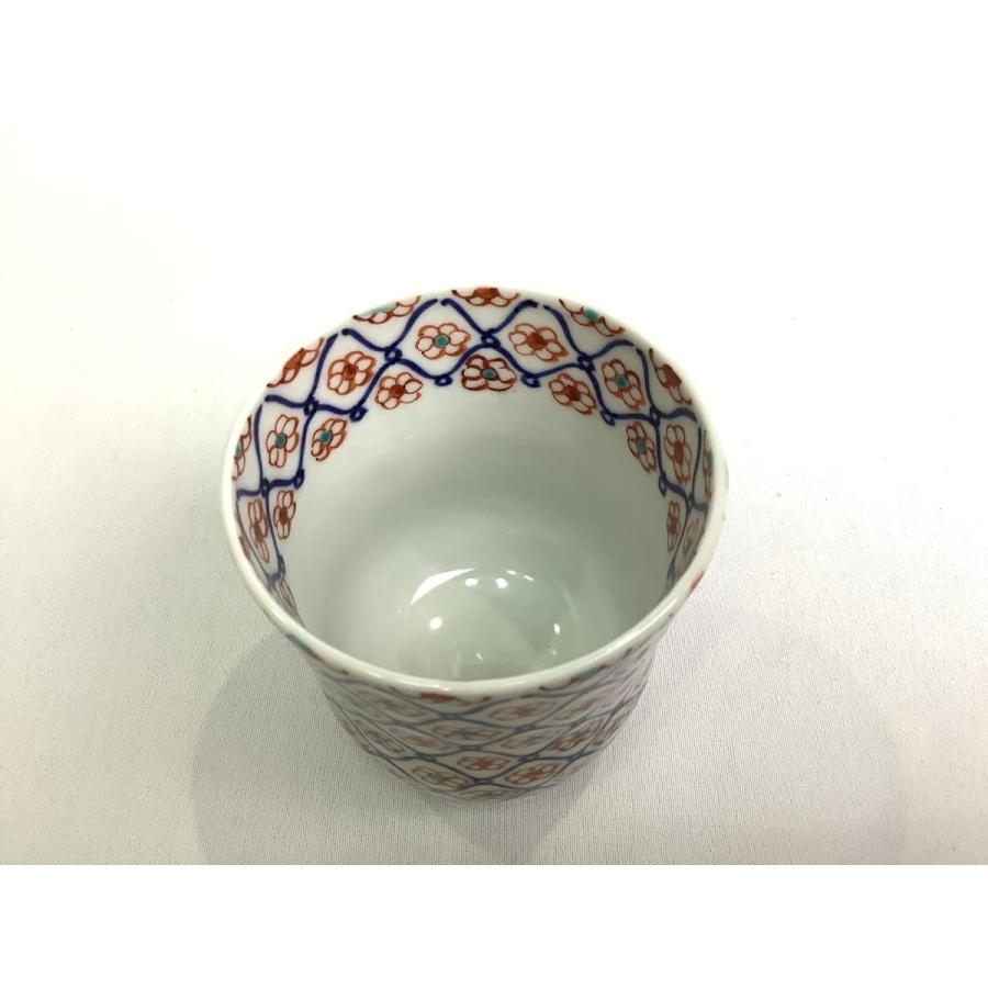 京焼・清水焼 藤田瑞古 網目色入梅文湯呑 : 京焼・清水焼専門店 青花堂