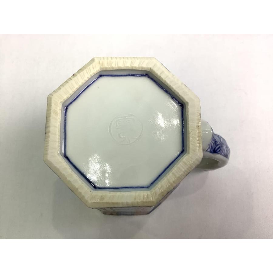 京焼・清水焼 加藤雲泉（雲泉窯） 色絵風船小紋八角マグカップ : 京焼 